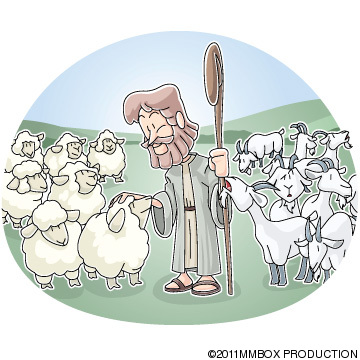 本日のキリスト教クリップアート 羊と山羊のたとえ Masaru S Matchbox ブログ
