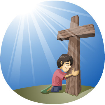 本日のキリスト教クリップアート 丘に立てる荒削りの十字架 Masaru S Matchbox ブログ